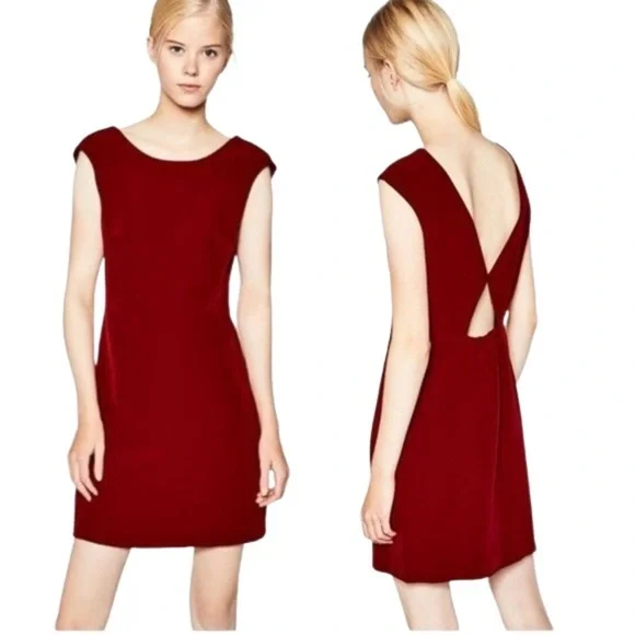 strapless open back dress ZARA. Short open back dress S.XL  Hibuy market